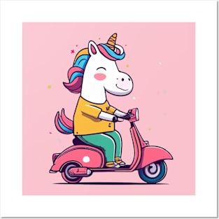 Unicorn on the go Posters and Art